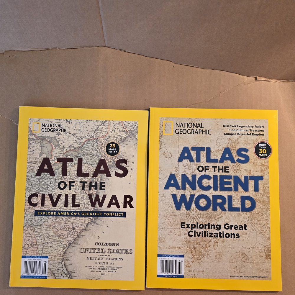National Geographic Atlas Collection - Yellow and Blue